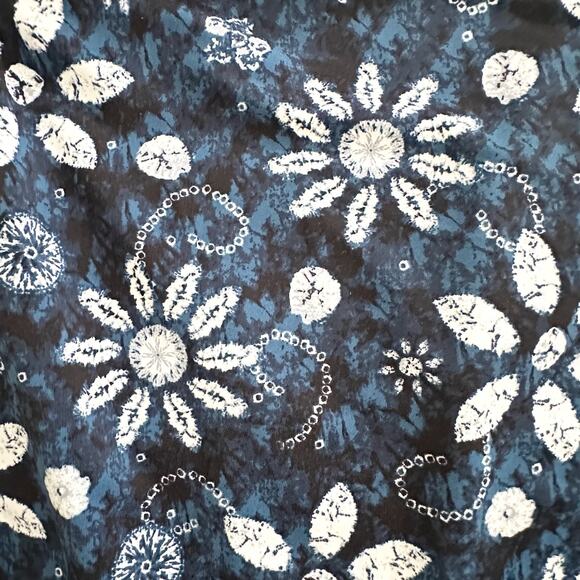 Bleu Rod Beattie NWT Blue White Tropical Floral Sweetheart One Piece Swim Suit 6 - Picture 10 of 12